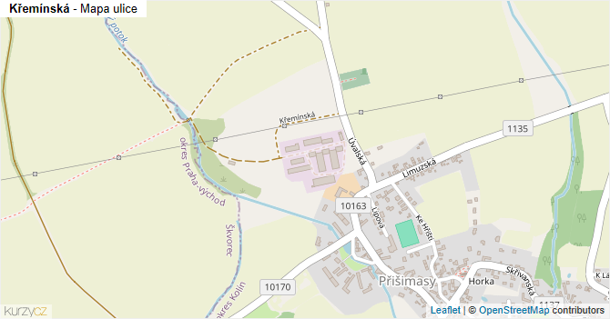 Křemínská - mapa ulice