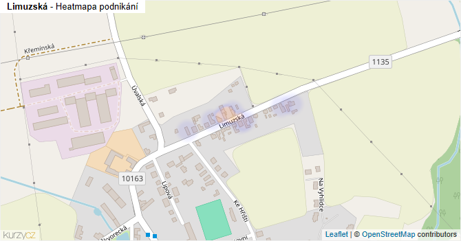 Limuzská - mapa podnikání