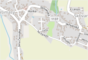 Luční v obci Přišimasy - mapa ulice