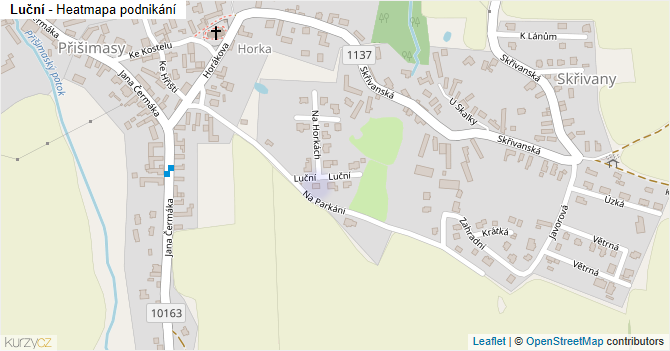 Luční - mapa podnikání