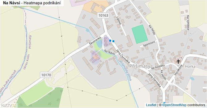 Na Návsi - mapa podnikání