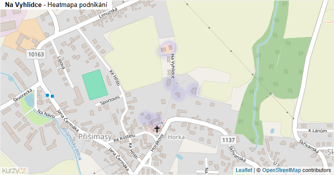 Na Vyhlídce - mapa podnikání