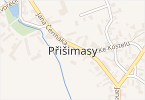 Přišimasy v obci Přišimasy - mapa části obce