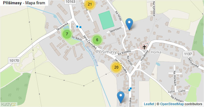 Přišimasy - mapa firem