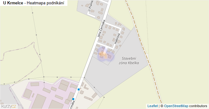 U Krmelce - mapa podnikání