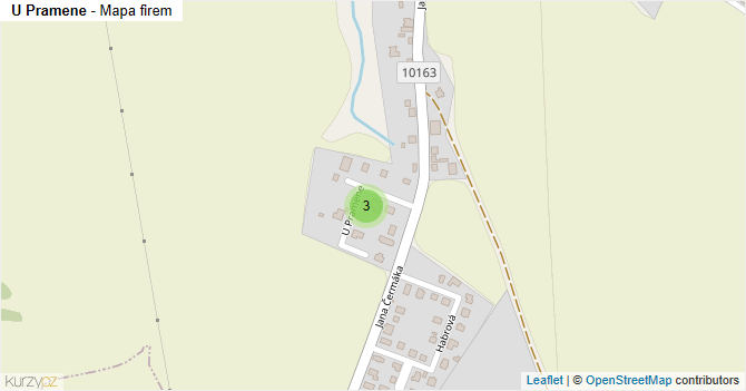 U Pramene - mapa firem