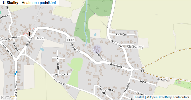 U Skalky - mapa podnikání