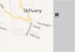 Úzká v obci Přišimasy - mapa ulice