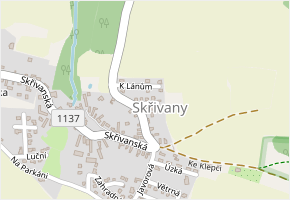 Zelená v obci Přišimasy - mapa ulice