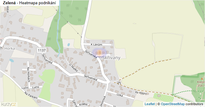 Zelená - mapa podnikání
