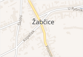 Vranovická v obci Přísnotice - mapa ulice
