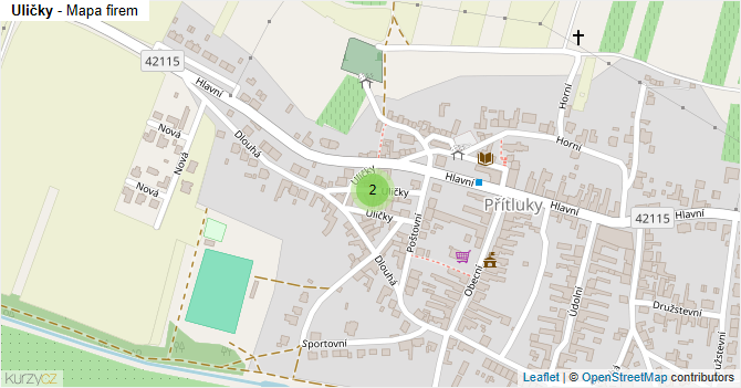 Uličky - mapa firem