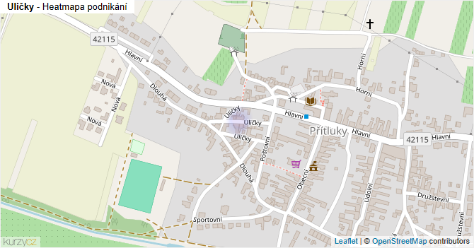 Uličky - mapa podnikání