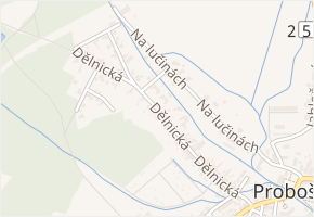 Dělnická v obci Proboštov - mapa ulice