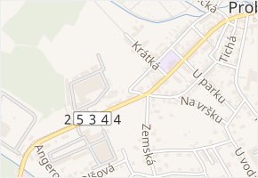 Krátká v obci Proboštov - mapa ulice