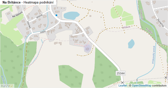 Na Británce - mapa podnikání