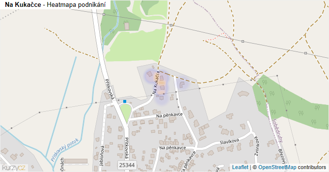 Na Kukačce - mapa podnikání