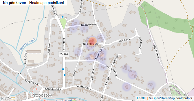 Na pěnkavce - mapa podnikání