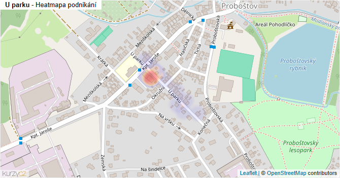 U parku - mapa podnikání