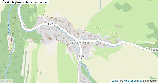 Česká Rybná - mapa části obce