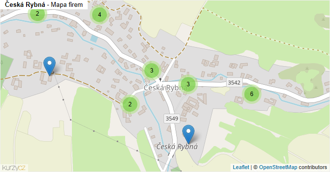 Česká Rybná - mapa firem