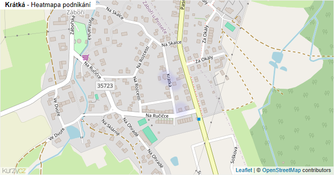 Krátká - mapa podnikání