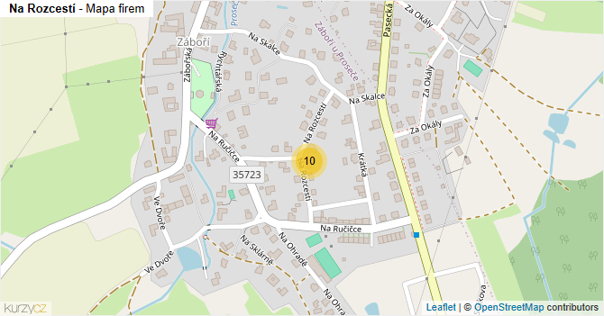 Na Rozcestí - mapa firem
