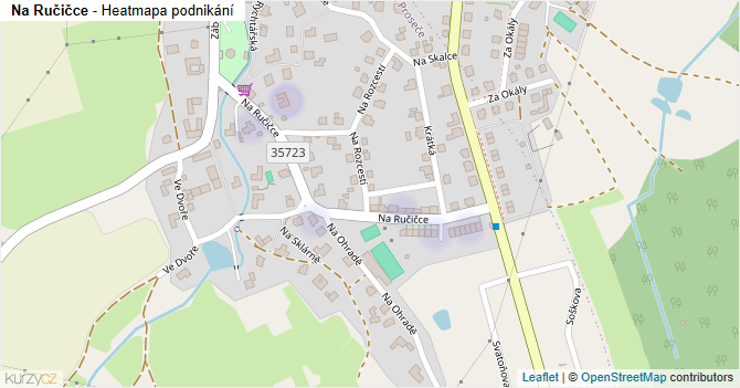 Na Ručičce - mapa podnikání
