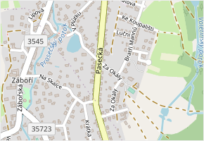 Pasecká v obci Proseč - mapa ulice