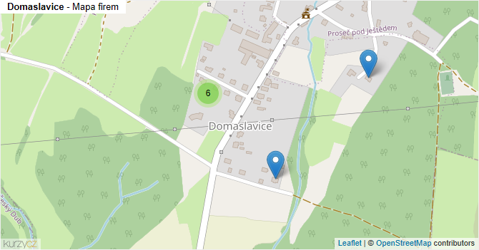 Domaslavice - mapa firem