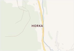 Horka v obci Proseč pod Ještědem - mapa části obce