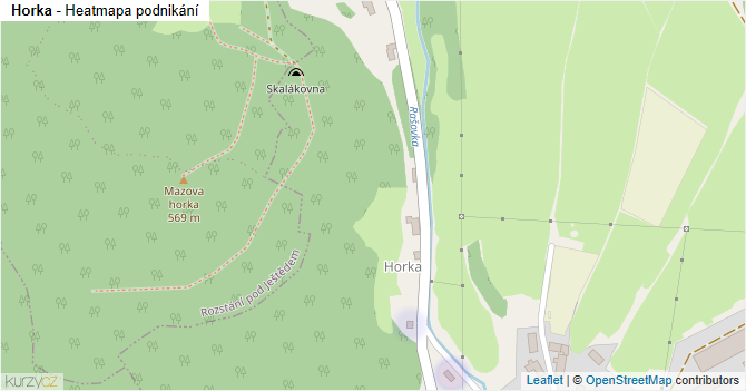 Horka - mapa podnikání