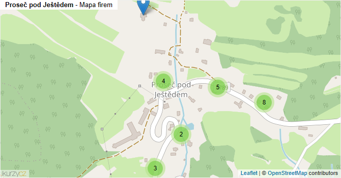 Proseč pod Ještědem - mapa firem