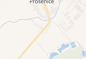 K Žebračce v obci Prosenice - mapa ulice