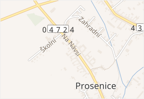 Na Návsi v obci Prosenice - mapa ulice