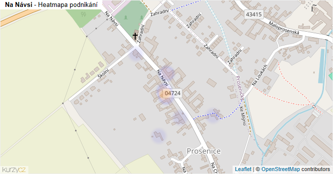 Na Návsi - mapa podnikání
