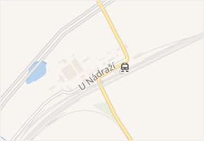 U Nádraží v obci Prosenice - mapa ulice
