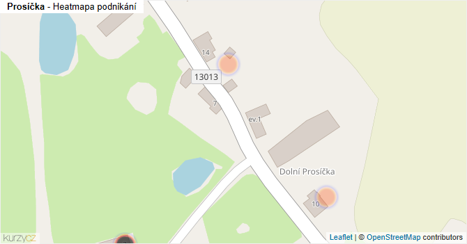 Prosíčka - mapa podnikání