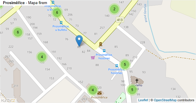 Prosiměřice - mapa firem