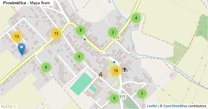 Prosiměřice - mapa firem