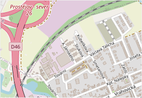 A. Jánského v obci Prostějov - mapa ulice