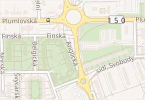 Anglická v obci Prostějov - mapa ulice
