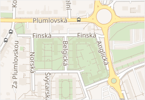 Belgická v obci Prostějov - mapa ulice