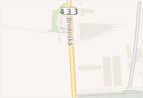 Brněnská v obci Prostějov - mapa ulice