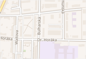Bulharská v obci Prostějov - mapa ulice