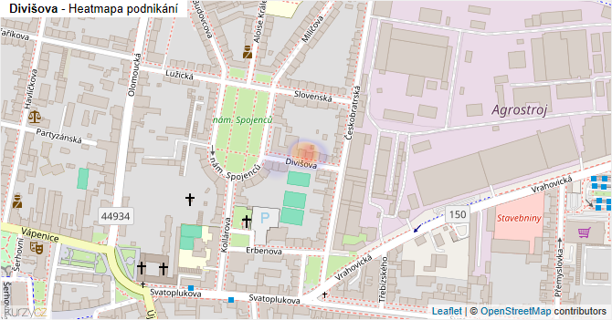 Divišova - mapa podnikání