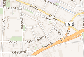 Dvořákova v obci Prostějov - mapa ulice
