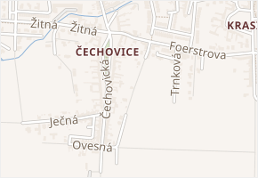 Esperantská v obci Prostějov - mapa ulice
