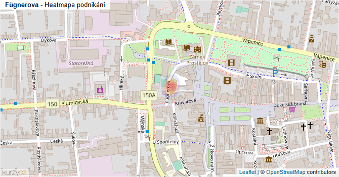 Fügnerova - mapa podnikání