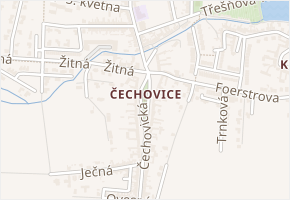 Gen. Dudy v obci Prostějov - mapa ulice